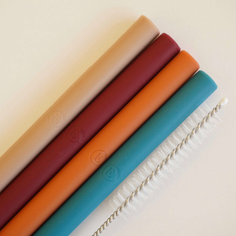 Reusable Silicone Straws - Sunset (Pack of 4)